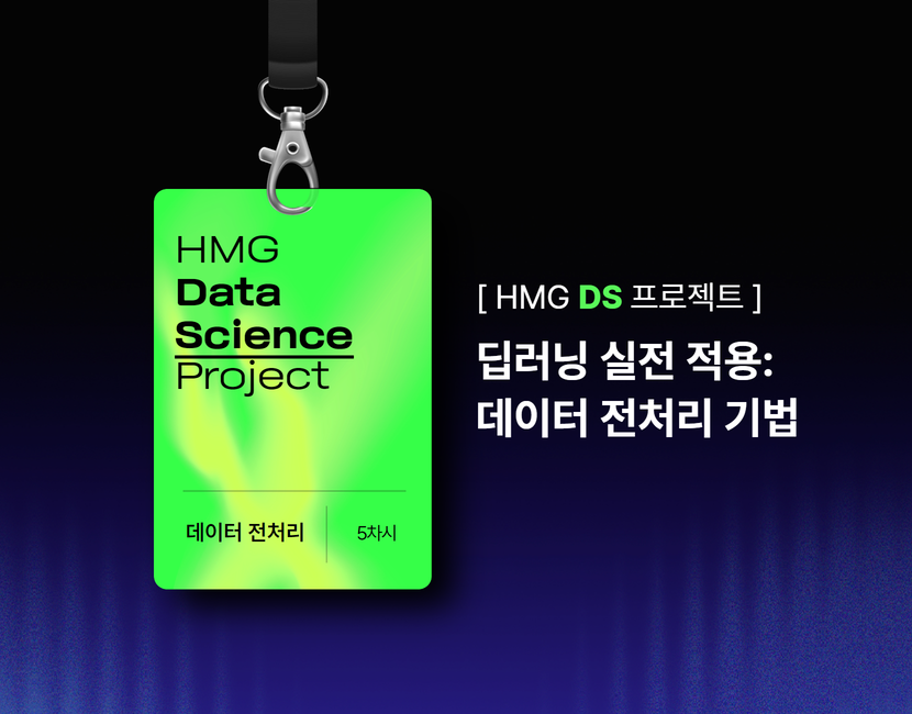 [HMG DS 프로젝트] 딥러닝 실전 적용: 데이터 전처리 기법